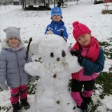 Sněhové radovánky s dětmi